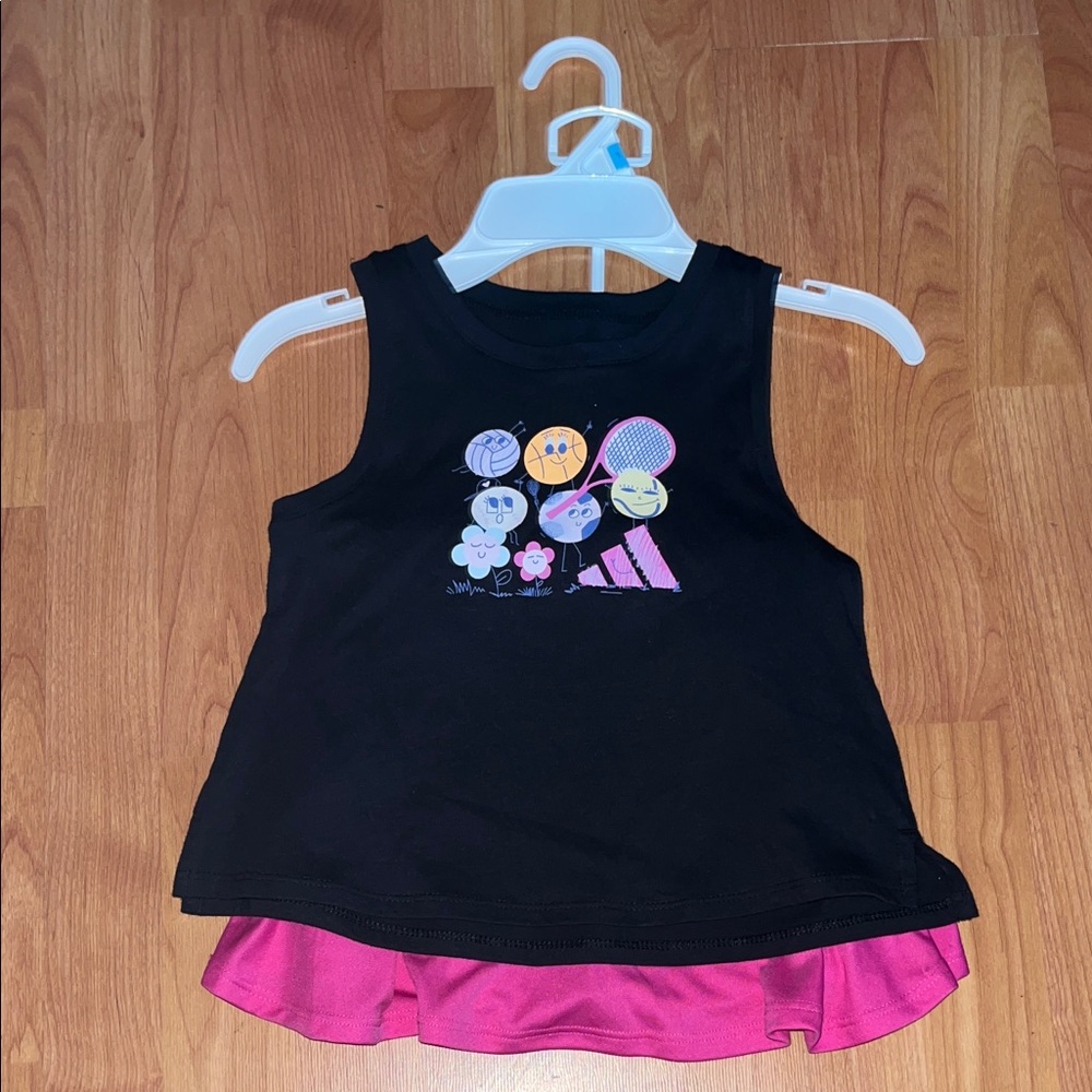 Adidas Girls 2 Piece Skort Set